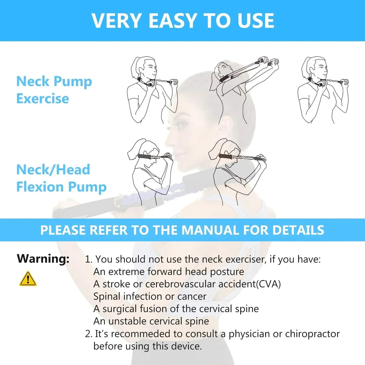 Vantage Portable Traction Exerciser for Neck Mobility