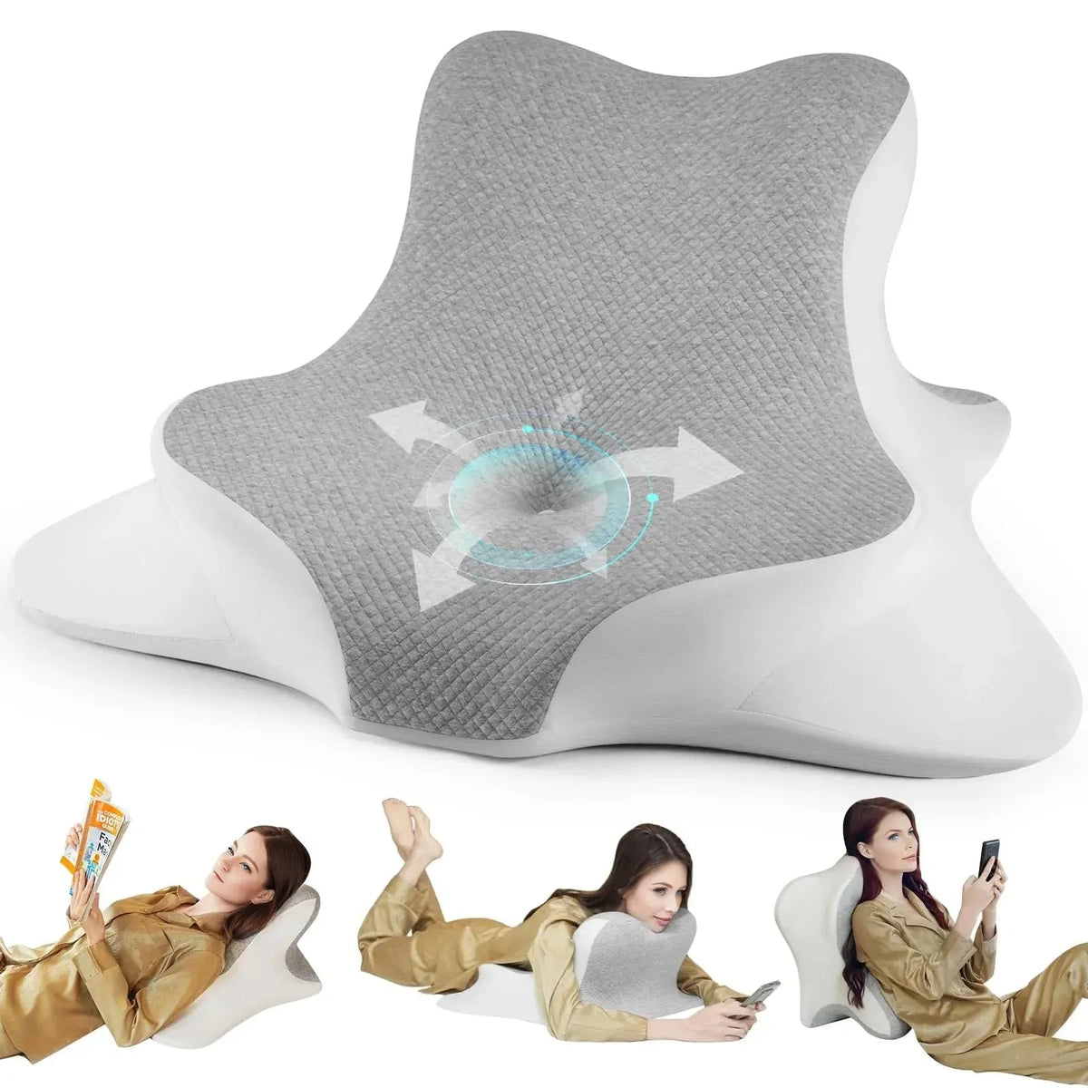 Meridian Adjustable Memory Foam Cervical Pillow for Sleep