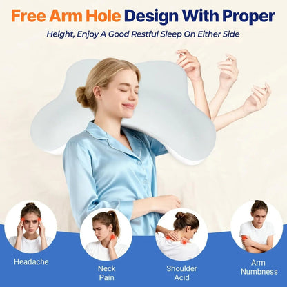 Haven Cradling Arm Pillow for Side Sleeping Comfort