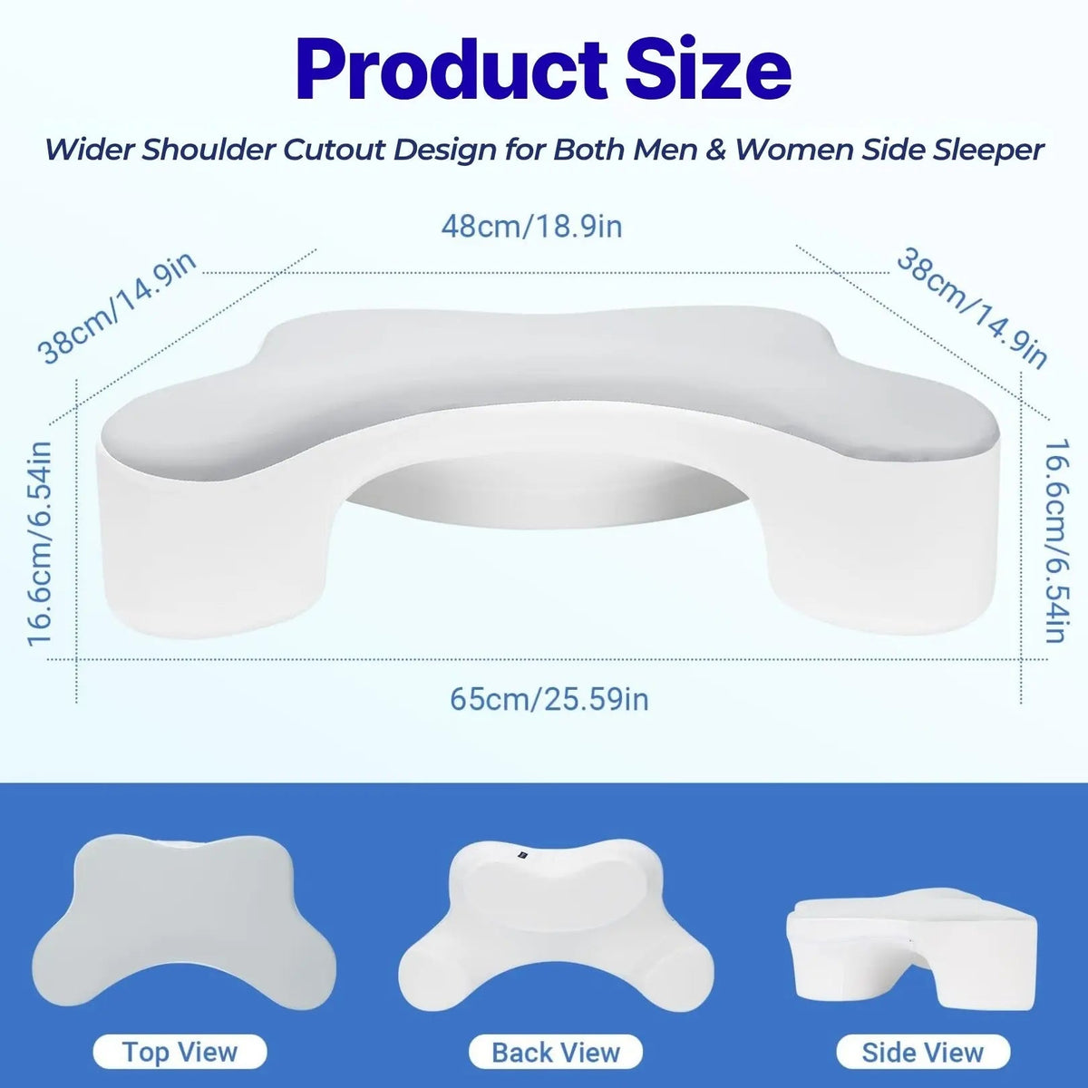 Haven Cradling Arm Pillow for Side Sleeping Comfort