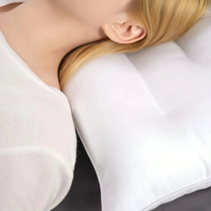 Linen Low Loft Pure Cotton Pillow for Flat Sleepers