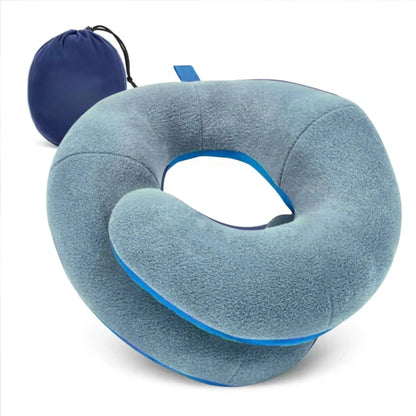 Solace Double-Support Travel Neck Pillow for Long Trips