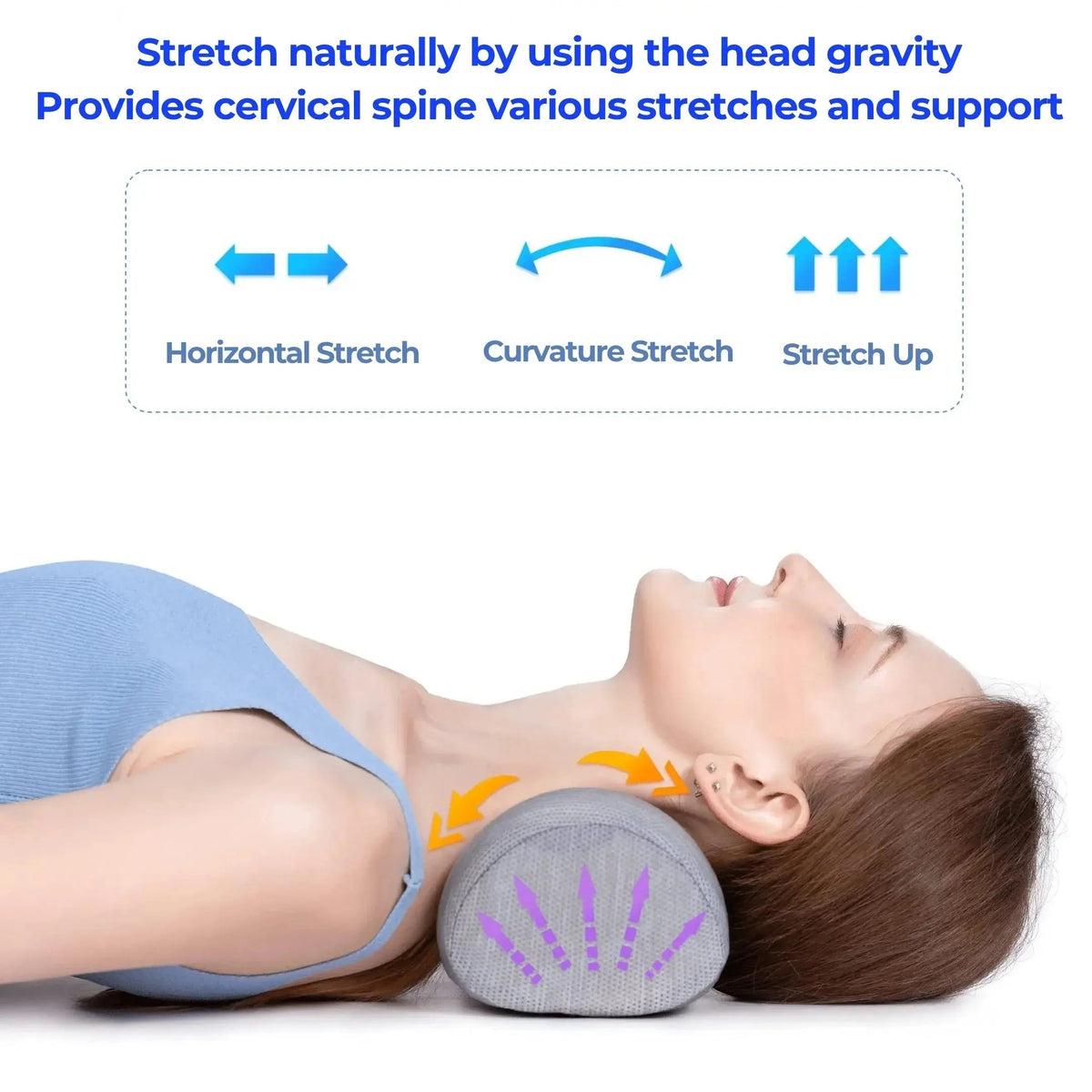 Bolster Firm Neck Roll Pillow for Sleep and Lumbar Use