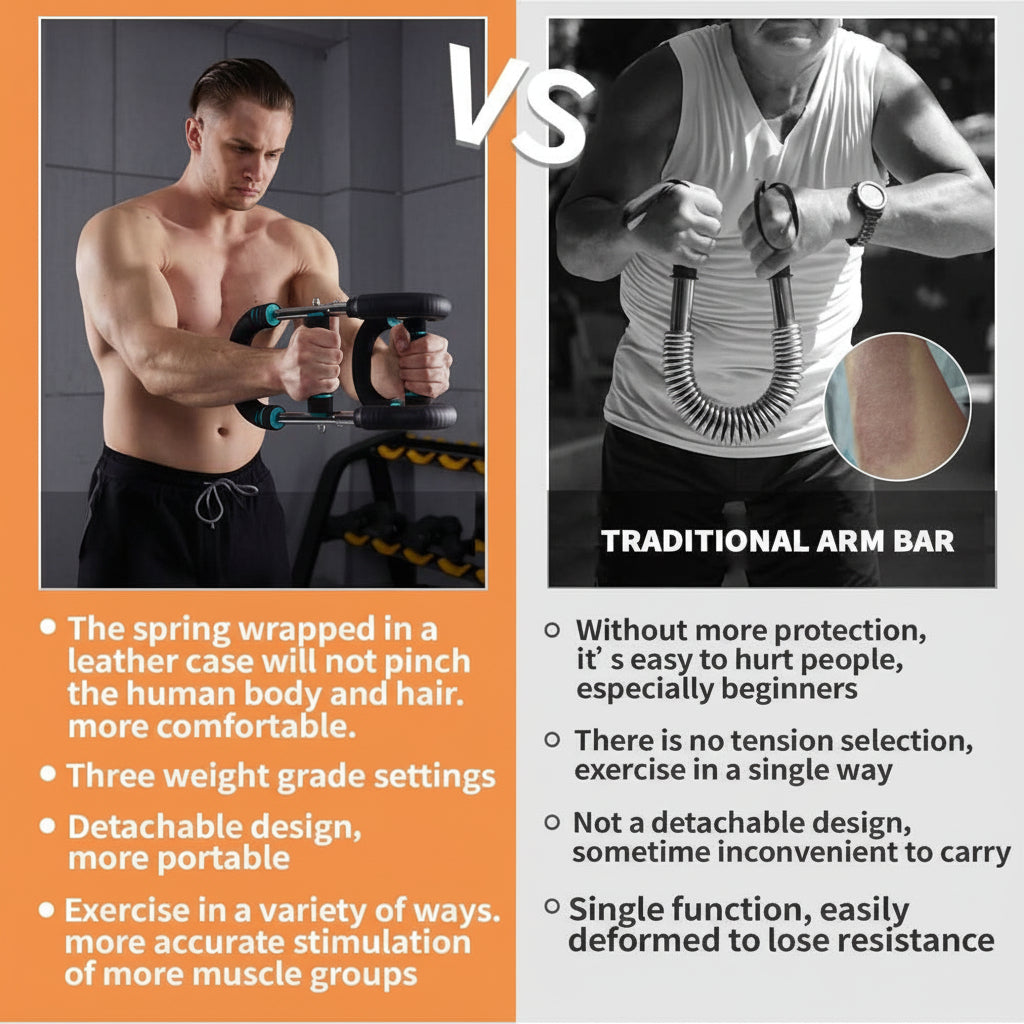 Torsion Adjustable Training Bar for Arms and Chest