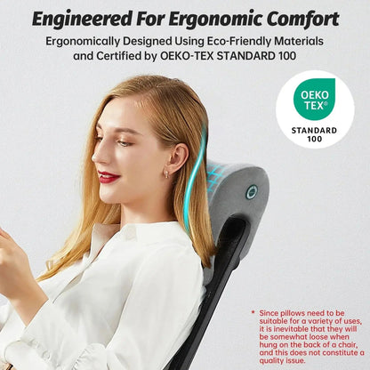 Aurora Ergonomic Memory Foam Headrest Pillow for Rest