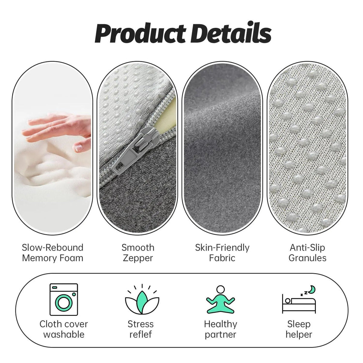 Prone Breathable Face Down Pillow for Lying Face First
