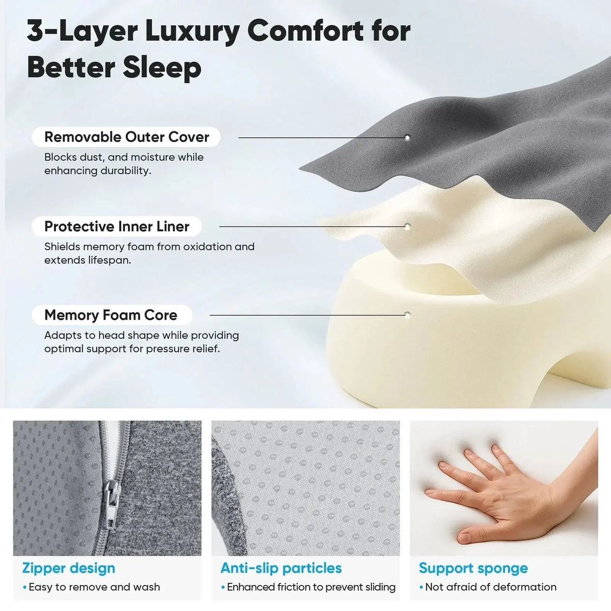 Prone Breathable Face Down Pillow for Lying Face First
