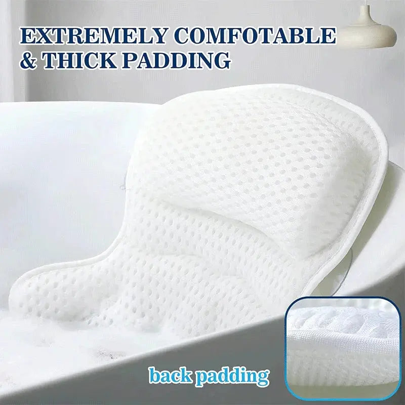 Lagoon Wave Pattern Bath Pillow for Soaking and Rest