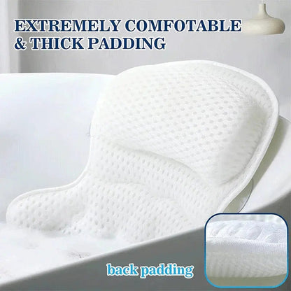 Lagoon Wave Pattern Bath Pillow for Soaking and Rest