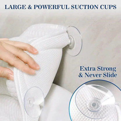 Lagoon Wave Pattern Bath Pillow for Soaking and Rest