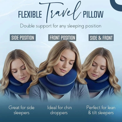 Solace Double-Support Travel Neck Pillow for Long Trips