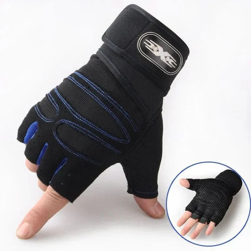 Gauntlet Padded Training Gloves for Lifting with Wrist Wrap