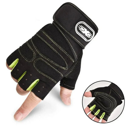 Gauntlet Padded Training Gloves for Lifting with Wrist Wrap