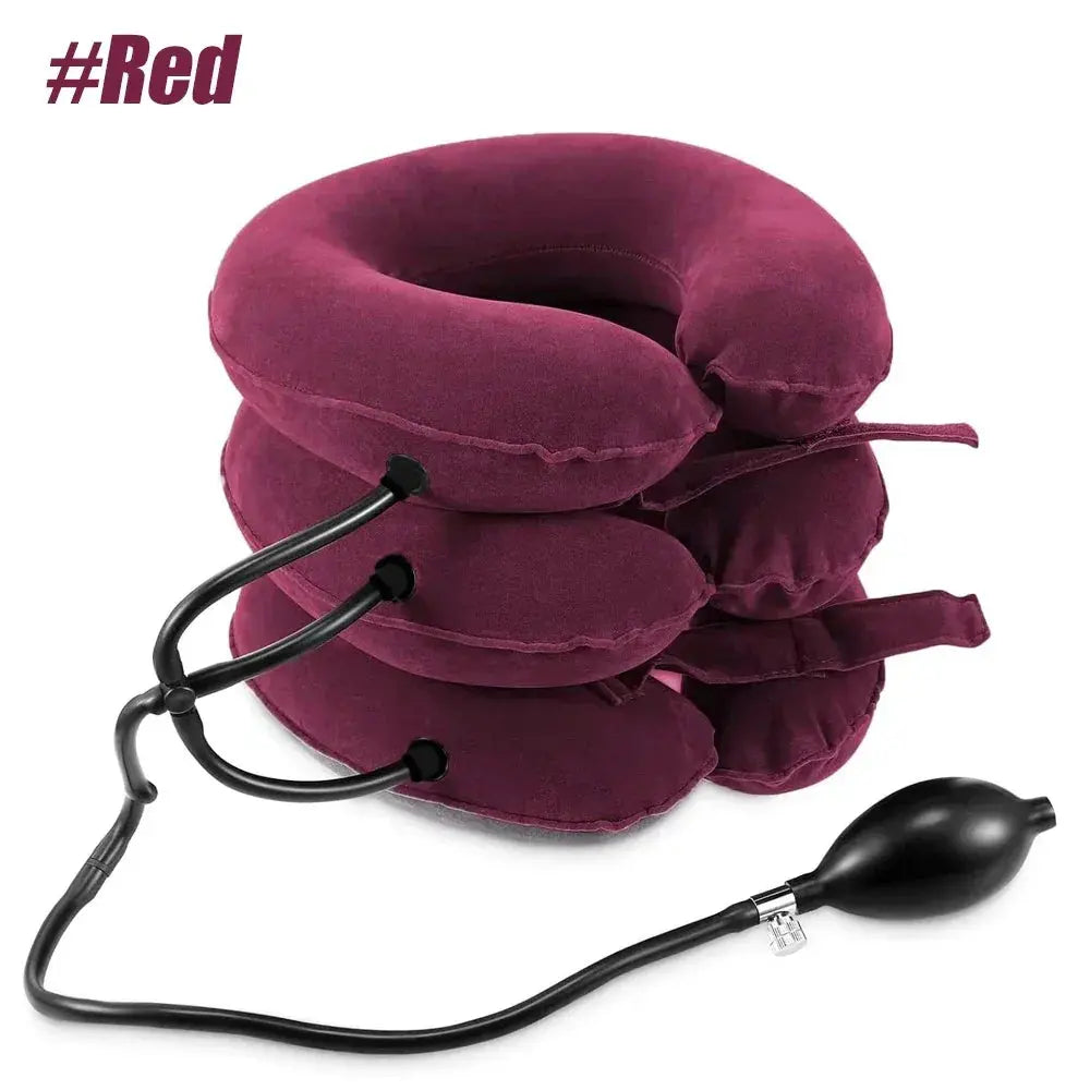 Zephyr Inflatable Neck Traction Device for Desk Relief