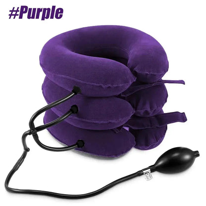 Zephyr Inflatable Neck Traction Device for Desk Relief