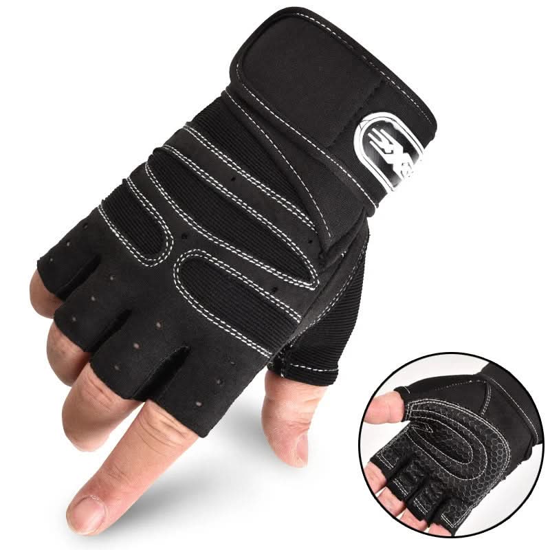 Gauntlet Padded Training Gloves for Lifting with Wrist Wrap