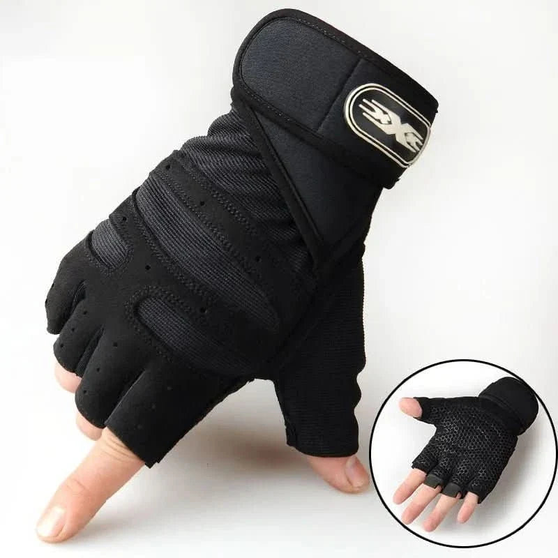 Gauntlet Padded Training Gloves for Lifting with Wrist Wrap