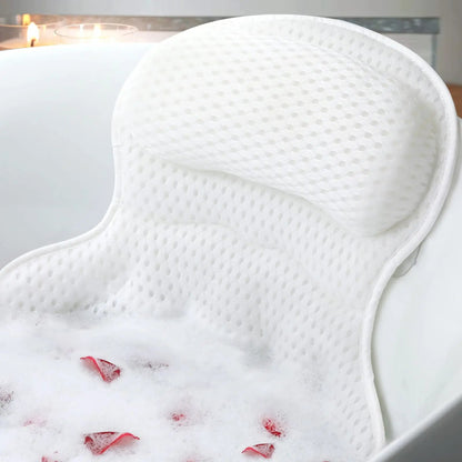 Lagoon Wave Pattern Bath Pillow for Soaking and Rest