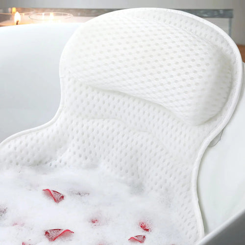 Lagoon Wave Pattern Bath Pillow for Soaking and Rest