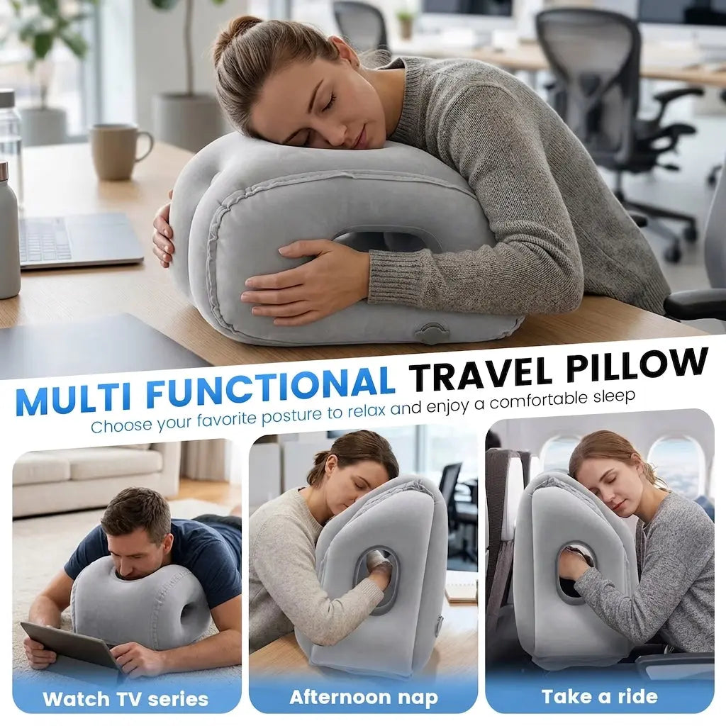 Drift Inflatable Travel Headrest Pillow for Flights & Long Journeys
