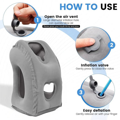 Drift Inflatable Travel Headrest Pillow for Flights & Long Journeys