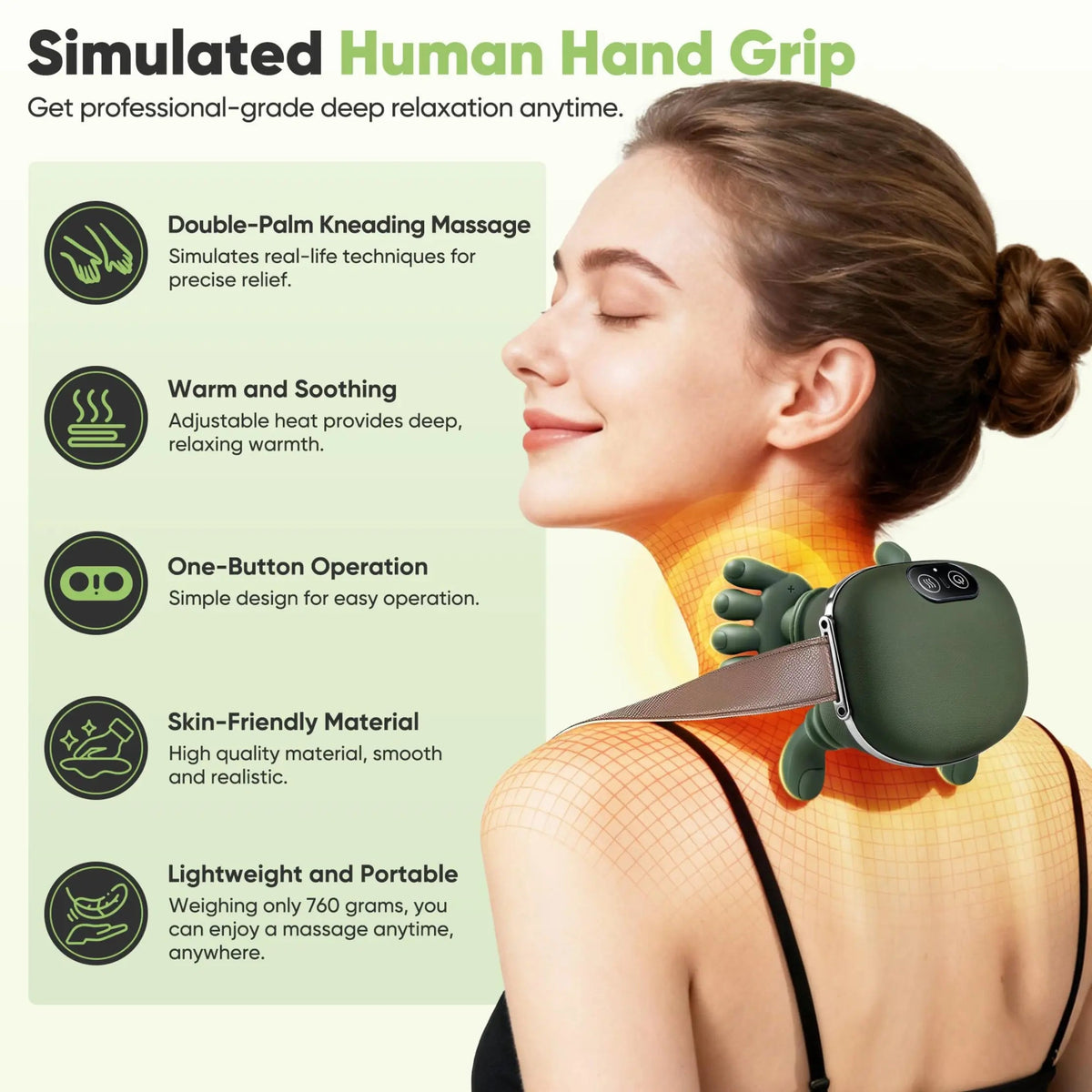 Verve Deep Kneading Massager for Neck and Shoulders